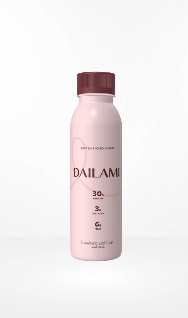 Strawberries and Cream high protein drinkable yogurt